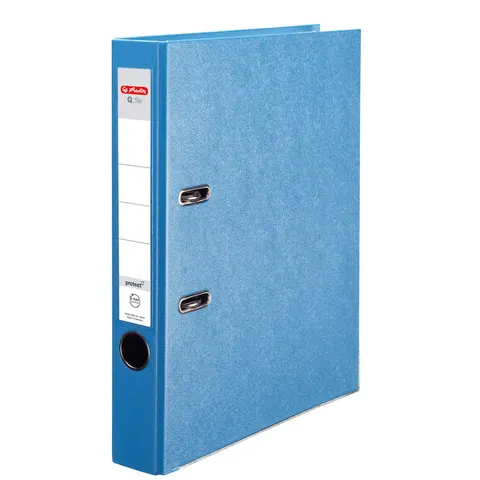 Segregator z mechanizmem A4 50mm HERLITZ Q.FILE PP kol. niebieski aqua 11178969