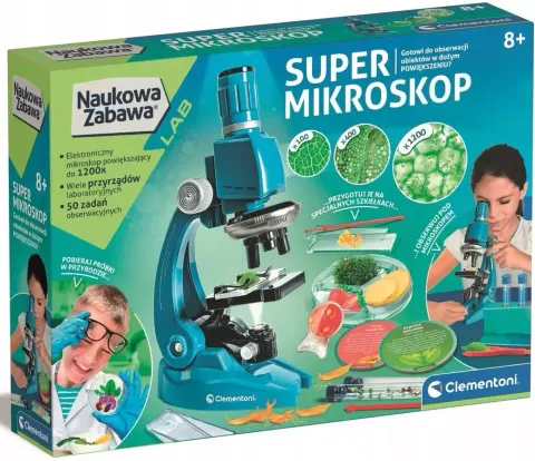 Super mikroskop Clementoni - Naukowa zabawa