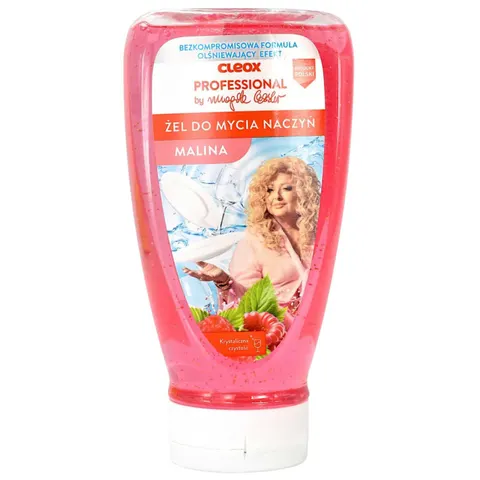 CLEOX PROFESSIONAL Żel do mycia naczyń MALINA BY MAGDA GESSLER, 500 ml