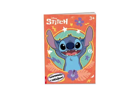 Stitch. Kolorowanka z naklejkami
