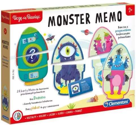 Clementoni Monster Memo – gra edukacyjna