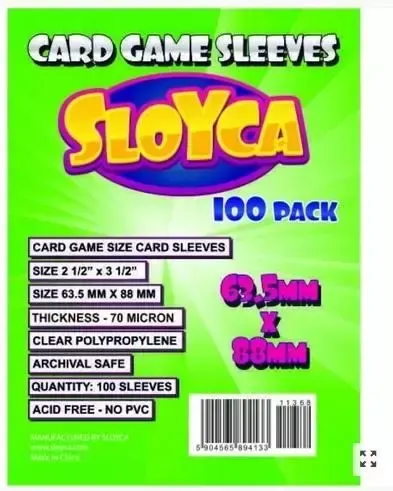 SLOYCA Koszulki Standard CCG (63,5x88mm) 100 szt.