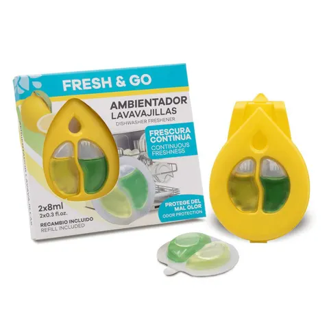 LA CASA DE LOS AROMAS FRESH & GO Odświeżacz do zmywarki CYTRYNA, 2 x 8 ml