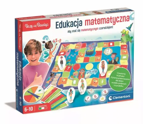 Clementoni Gra Edukacja Matematyczna Planszowa 6+