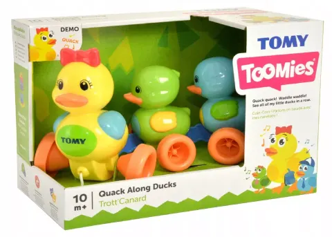 TOMY TOOMIES Wesołe drepczące kaczuszki E4613