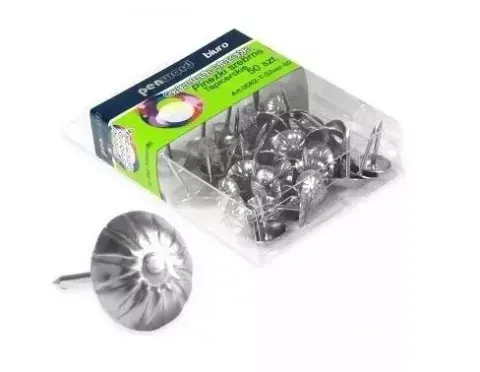 Pinezki tapicerskie ozdobne srebrne a50