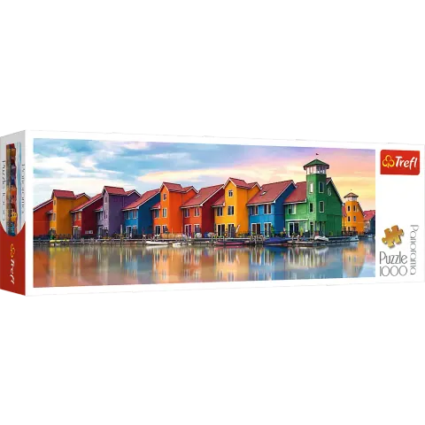 Puzzle 1000 elementów Panorama. Groningen, Holandia