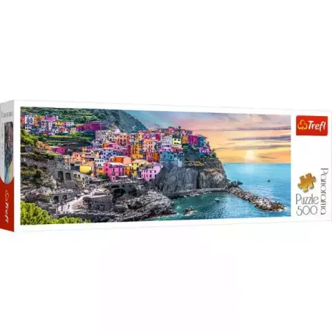 Puzzle 500el Vernazza o zachodzie słońca, Włochy 29516 Trefl