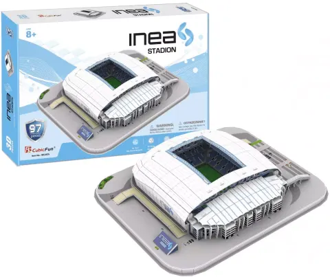 Puzzle 3D 97 elementów. Stadion Lech Poznań