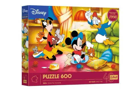 PUZZLE 600 40lecie Trefl-Myszka Miki i Przyj.37601