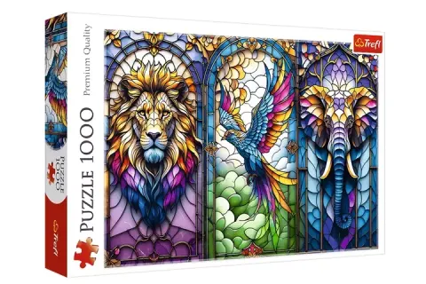 Puzzle 1000 Witraż: Zwierzęta TREFL