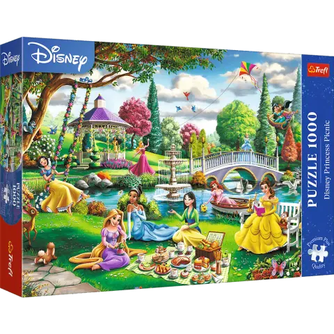 Puzzle 1000 elementów. Premium Plus. Piknik z Księżniczkami Disney'a