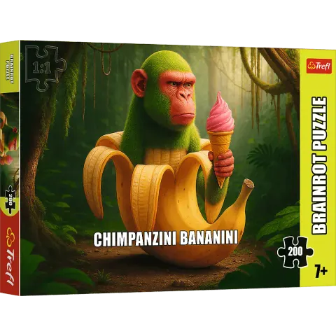 Puzzle 200 elementów. BrainRots. Chimpanzini Bananini
