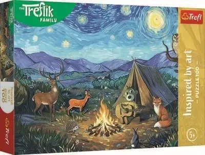 Puzzle 100 Przy ognisku