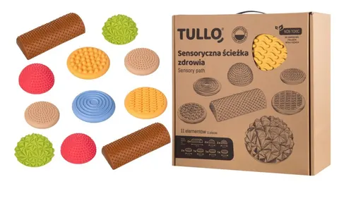 Fizjo Ścieżka sensoryczna 11 elementów PASTELOWA, Tullo