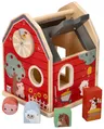 Drewniany sorter z klockami Farma, Adam Toys