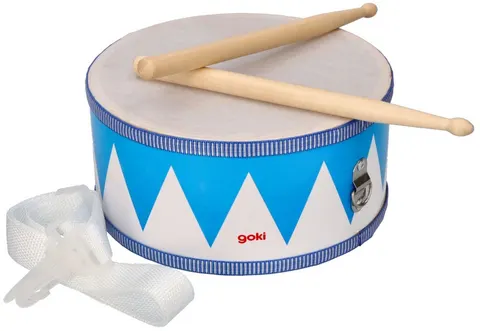 Bęben werbel niebieski instrument Goki