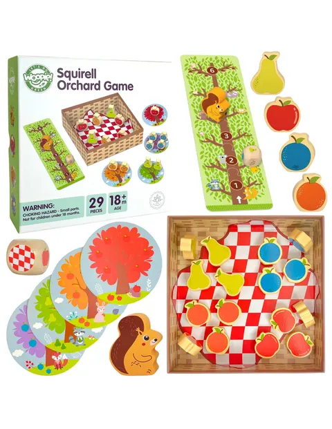 WOOPIE GREEN Wiewiórka w Sadzie Gra Planszowa Rodzinna FSC