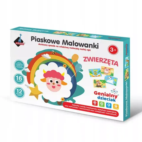 Genialny dzieciak. Piaskowe malowanki, zwierzątka