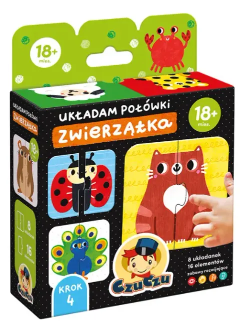 Układam połówki Zwierzątka CzuCzu