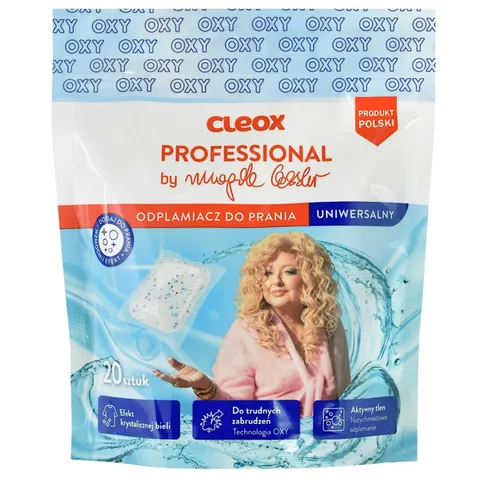 CLEOX PROFESSIONAL Kapsułki Odplamiacz w kapsułkach UNIWERSALNE BY MAGDA GESSLER, 20 szt