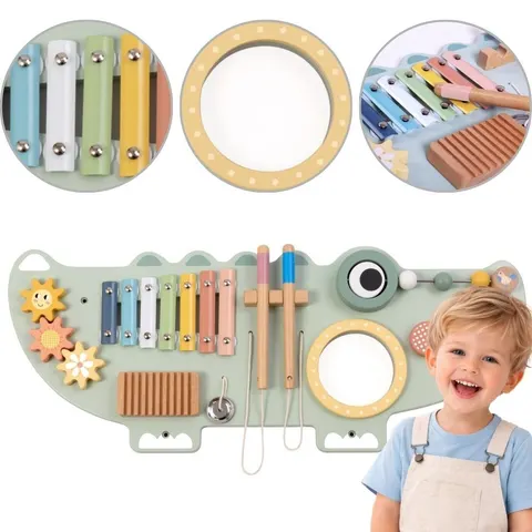 Drewniana tablica manipulacyjna Krokodyl, Tooky Toy
