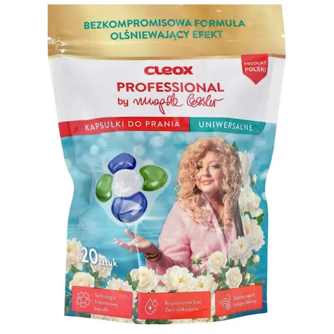 CLEOX PROFESSIONAL Kapsułki do prania UNIWERSALNE BY MAGDA GESSLER, 20 szt