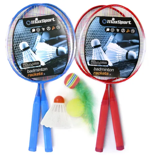 Max Sport Zestaw do badmintona 2 rakietki + akcesoria – 3+