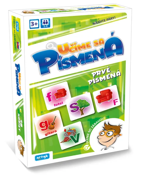Artyk gra memory Pierwsze Litery – 48 kart język słowacki 3+