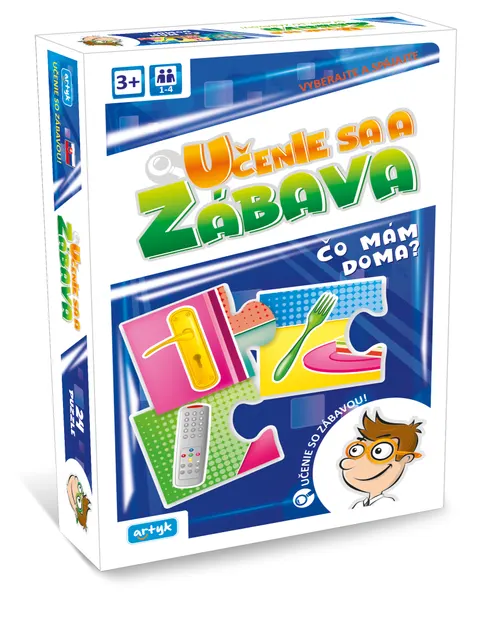 Artyk puzzle edukacyjne Co mam w domu? – 24 elementy, słowacki 3+