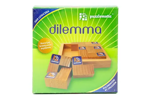 Puzlomatic Dilemma gra logiczna – 9 elementów drewnianych 7+
