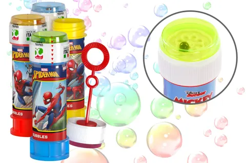 Dulcop Bańki mydlane SPIDER-MAN – 60 ml, labirynt na nakrętce, 3+