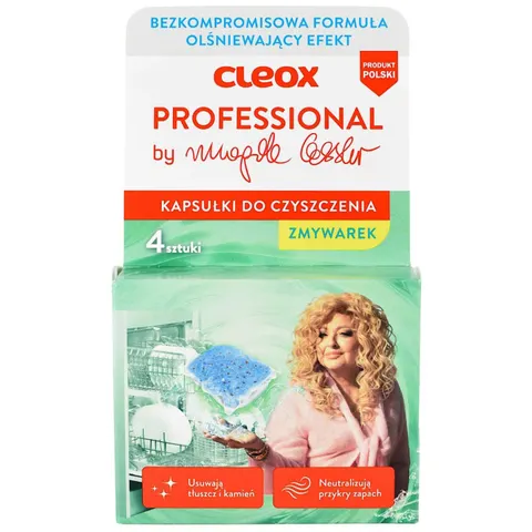 CLEOX PROFESSIONAL Kapsułki do czyszczenia zmywarki BY MAGDA GESSLER, 4 x 20 g