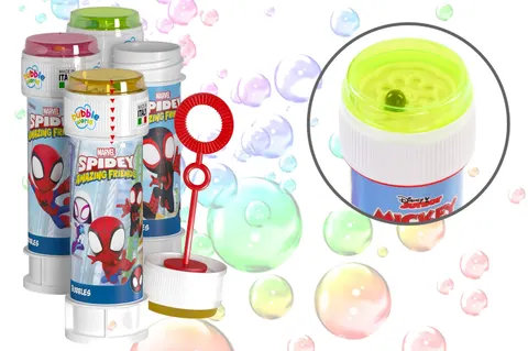 Dulcop Bańki mydlane Spidey – 60 ml z grą labirynt – 3+