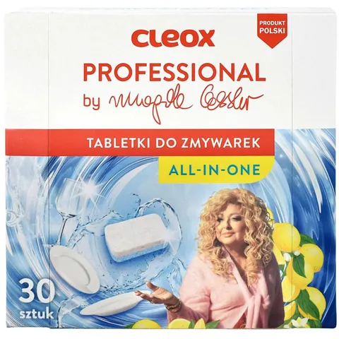 CLEOX PROFESSIONAL Tabletki do zmywarek All In 1 BY MAGDA GESSLER, 30 szt