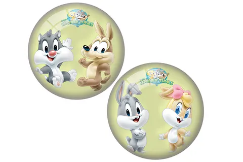 Looney Tunes Piłka PCV 23 cm – pełen nadruk, lekka, 3+