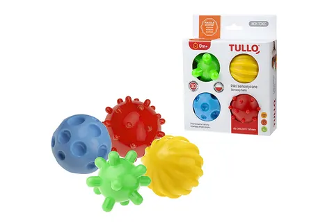 TULLO Piłki Sensoryczne 4 szt.