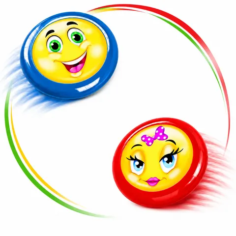 Artyk Dysk Frisbee Buźka – 23cm Uśmiechnięty Design 3+