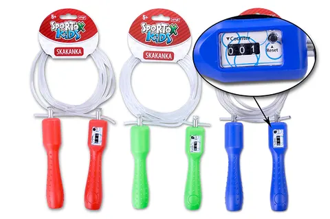 Sportox Kids Skakanka z Licznikiem – 260cm Nylon 5mm 5+
