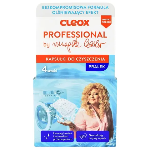 CLEOX PROFESSIONAL Kapsułki do czyszczenia pralki BY MAGDA GESSLER, 4 x 20 g