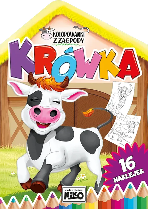 Kolorowanka Zagroda Krówka – 16 stron, format 20x28 cm