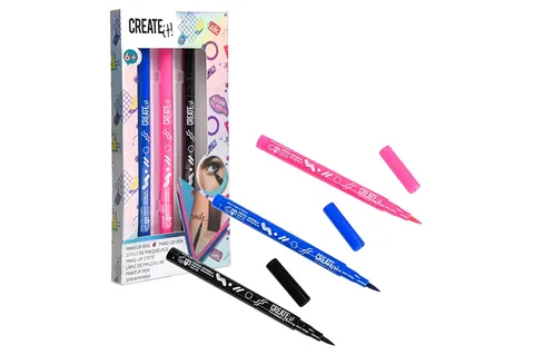 Canenco Create It! Pisaki do Tatuażu – 3 Kolory dla Dzieci 6+