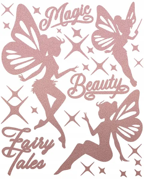 Naprasowanki Fluorescencyjne Fairies – Naklejki Glow 20x30 cm