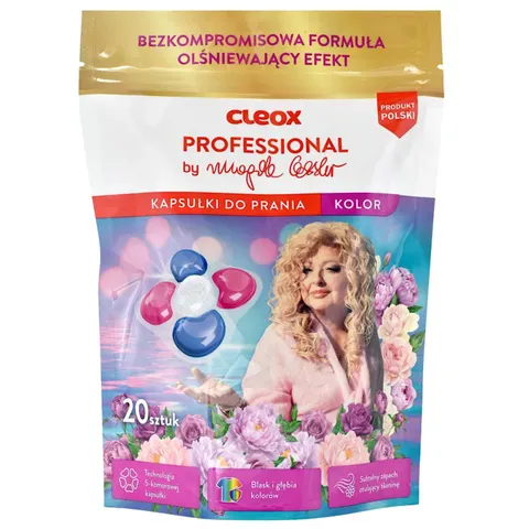 CLEOX PROFESSIONAL Kapsułki do prania KOLOR BY MAGDA GESSLER, 20 szt