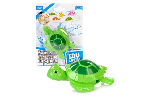 Edu&Fun nakręcany żółwik do kąpieli – 10 cm, 18m+