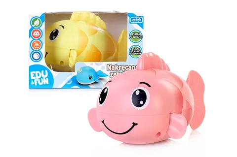 Edu&Fun Nakręcana Rybka do Kąpieli – 12 cm, zabawka 3+