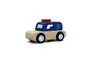 Swede Drewniane Auto Policyjne dla Dzieci – Zabawka z Gumy i Drewna 18M+
