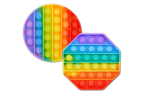 Townley Push Pop It Tęczowy – 12,5 cm zabawka sensoryczna dla dzieci 3+