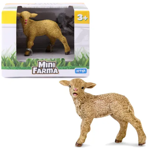 Mini Farma figurka jagnięcia – realistyczny model owcy dla dzieci 3+