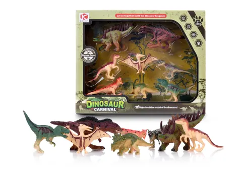 Artyk zestaw dinozaurów – 8 figurek prehistorycznych gadów dla dzieci 3+